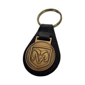 Dodge Ram Logo Leather Key Chain Fob Czeschin Motors